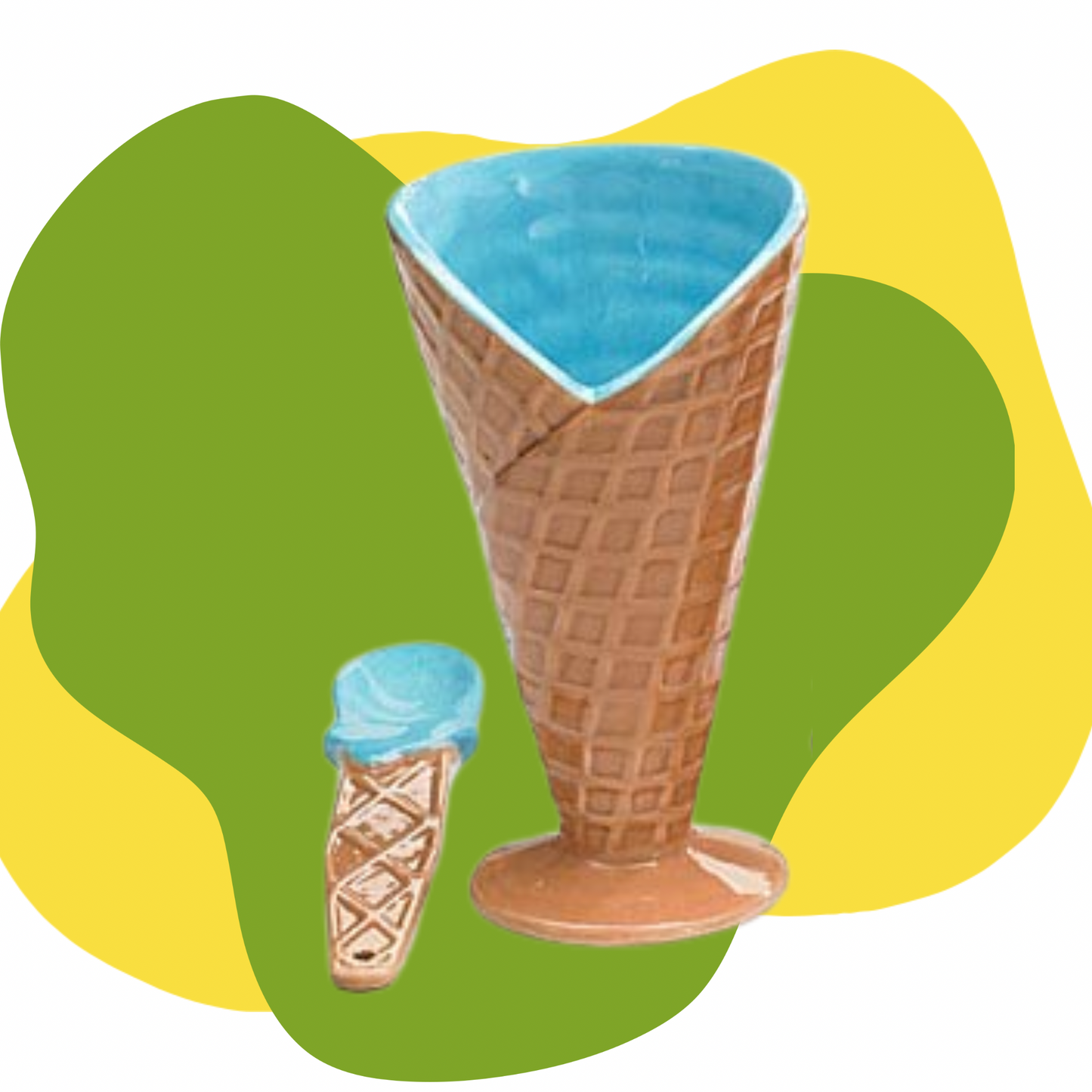 Ice Cream Cone Bowl & Spoon Set