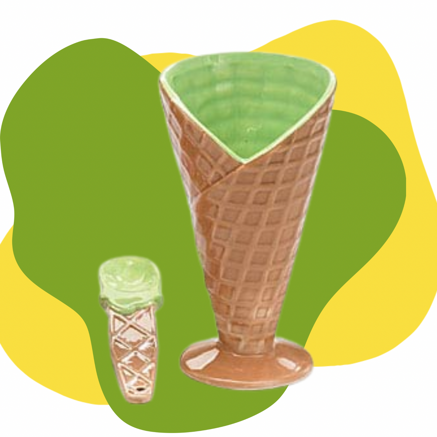Ice Cream Cone Bowl & Spoon Set