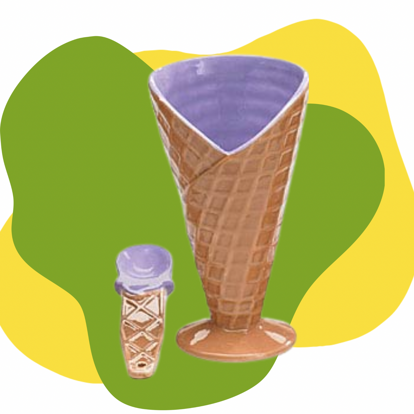 Ice Cream Cone Bowl & Spoon Set