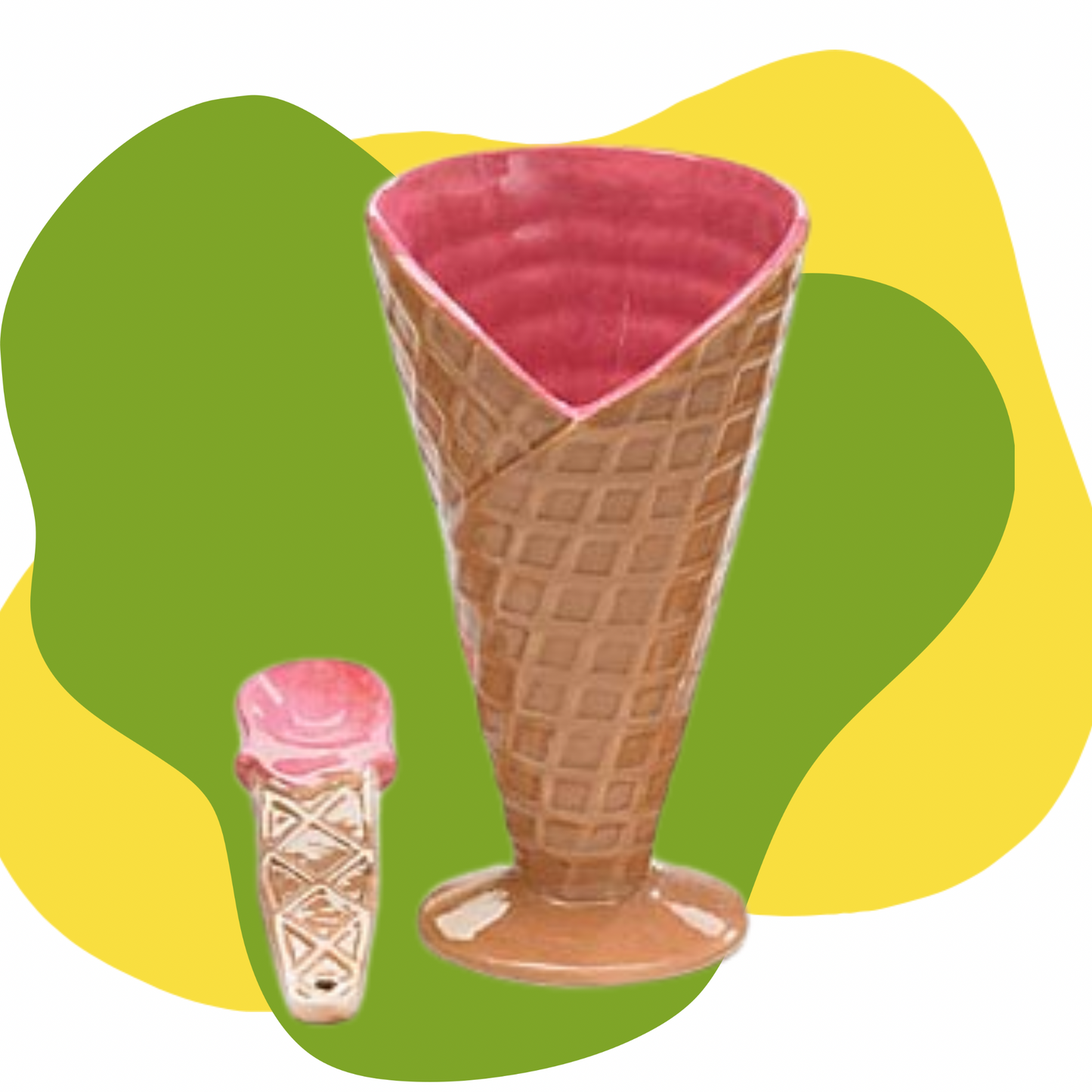 Ice Cream Cone Bowl & Spoon Set