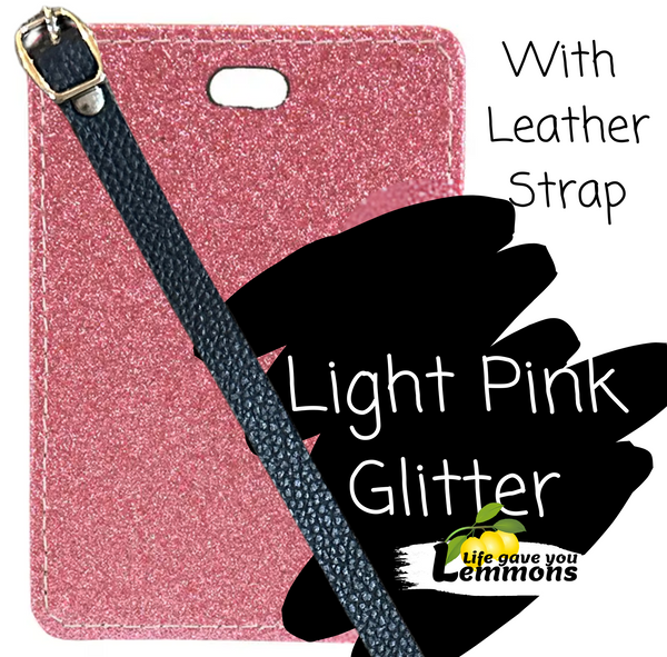 Glitter Luggage Tag - Custom Image