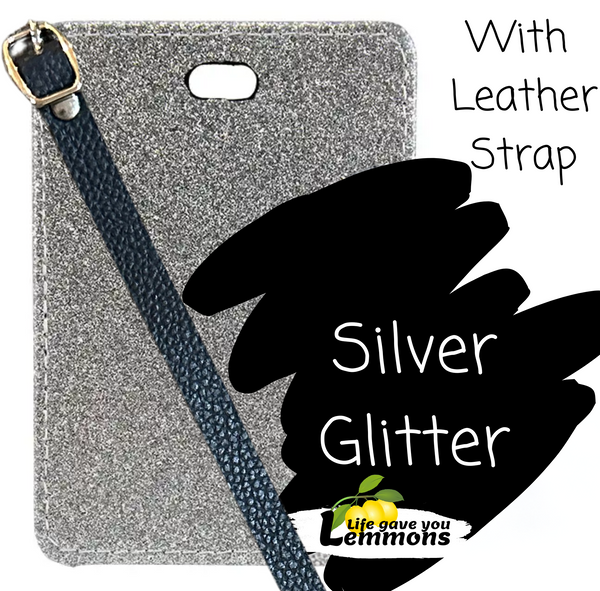 Glitter Luggage Tag - Custom Image