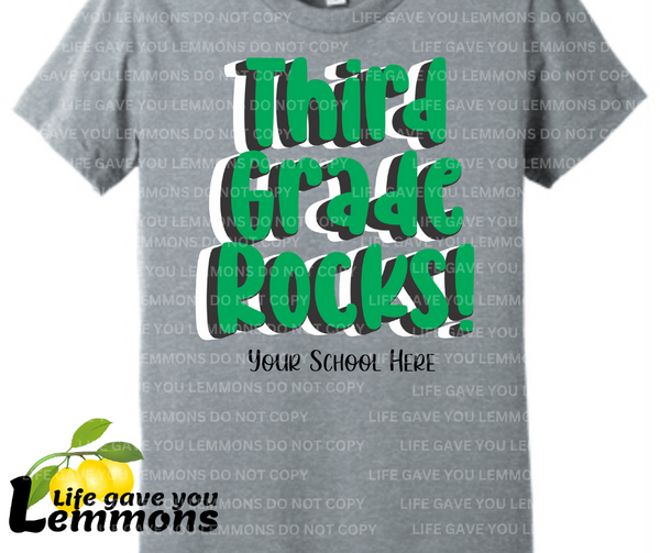 Shirt - Third Grade Rocks