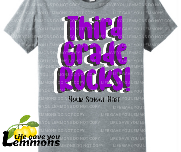 Shirt - Third Grade Rocks