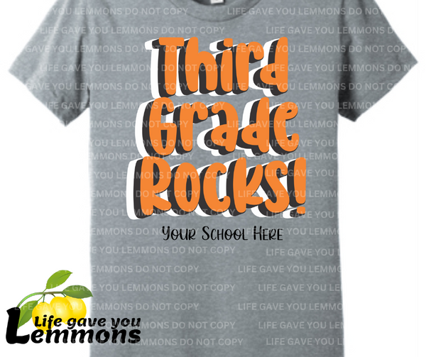 Shirt - Third Grade Rocks