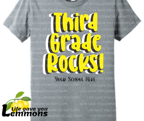 Shirt - Third Grade Rocks