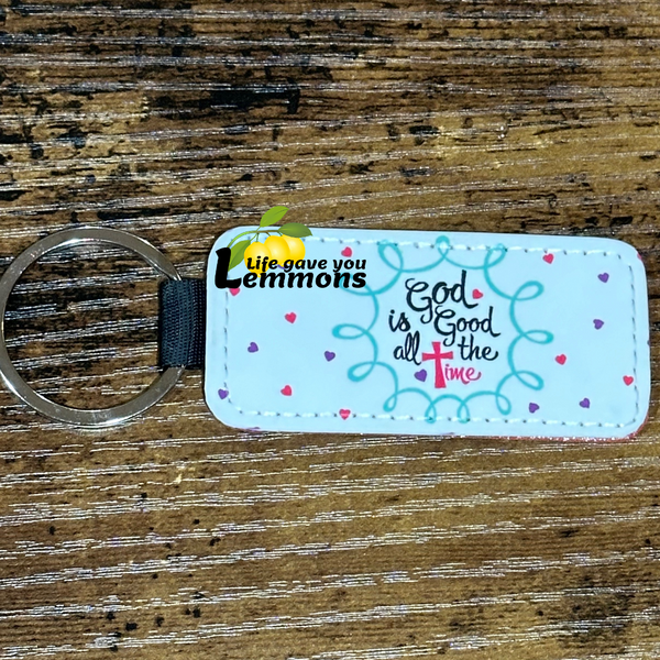 Glitter Key Chain - God Is Good