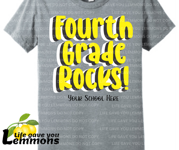 Shirt - Fourth Grade Rocks