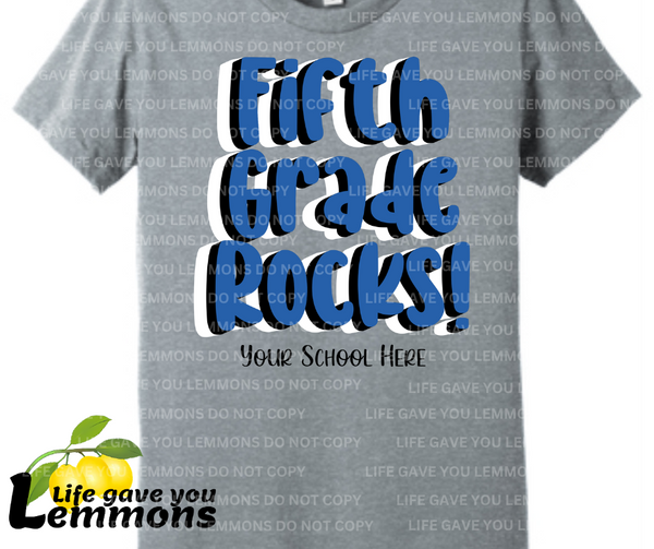 Shirt - Fifth Grade Rocks