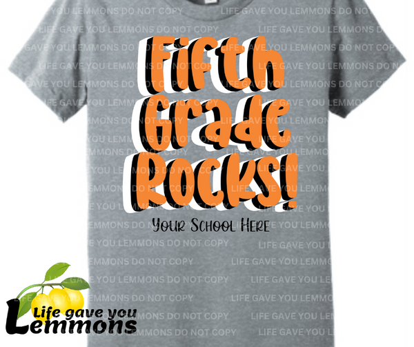 Shirt - Fifth Grade Rocks