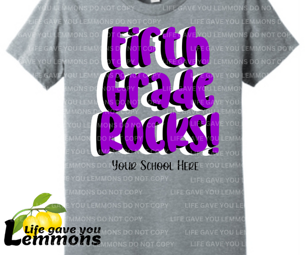 Shirt - Fifth Grade Rocks