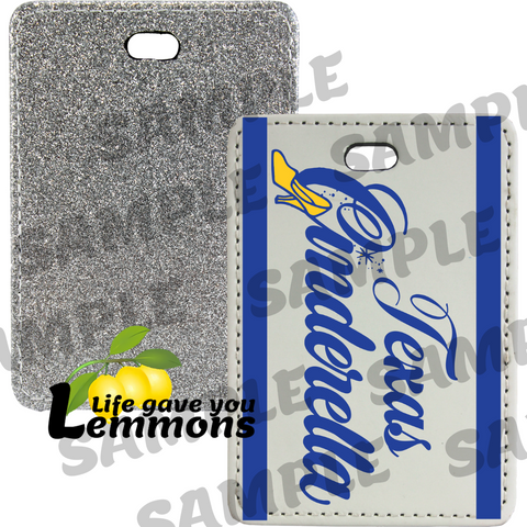 Glitter Luggage Tag - Cinderella State