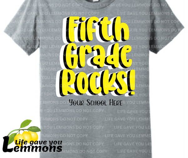 Shirt - Fifth Grade Rocks