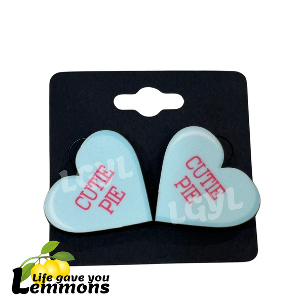 Earrings - Conversation Hearts