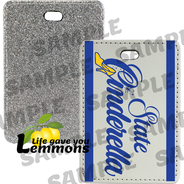 Glitter Luggage Tag - Cinderella State