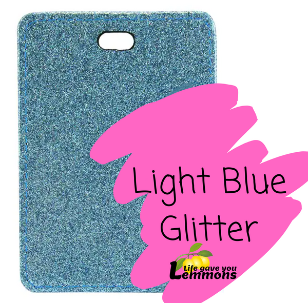 Glitter Luggage Tag - Custom Image