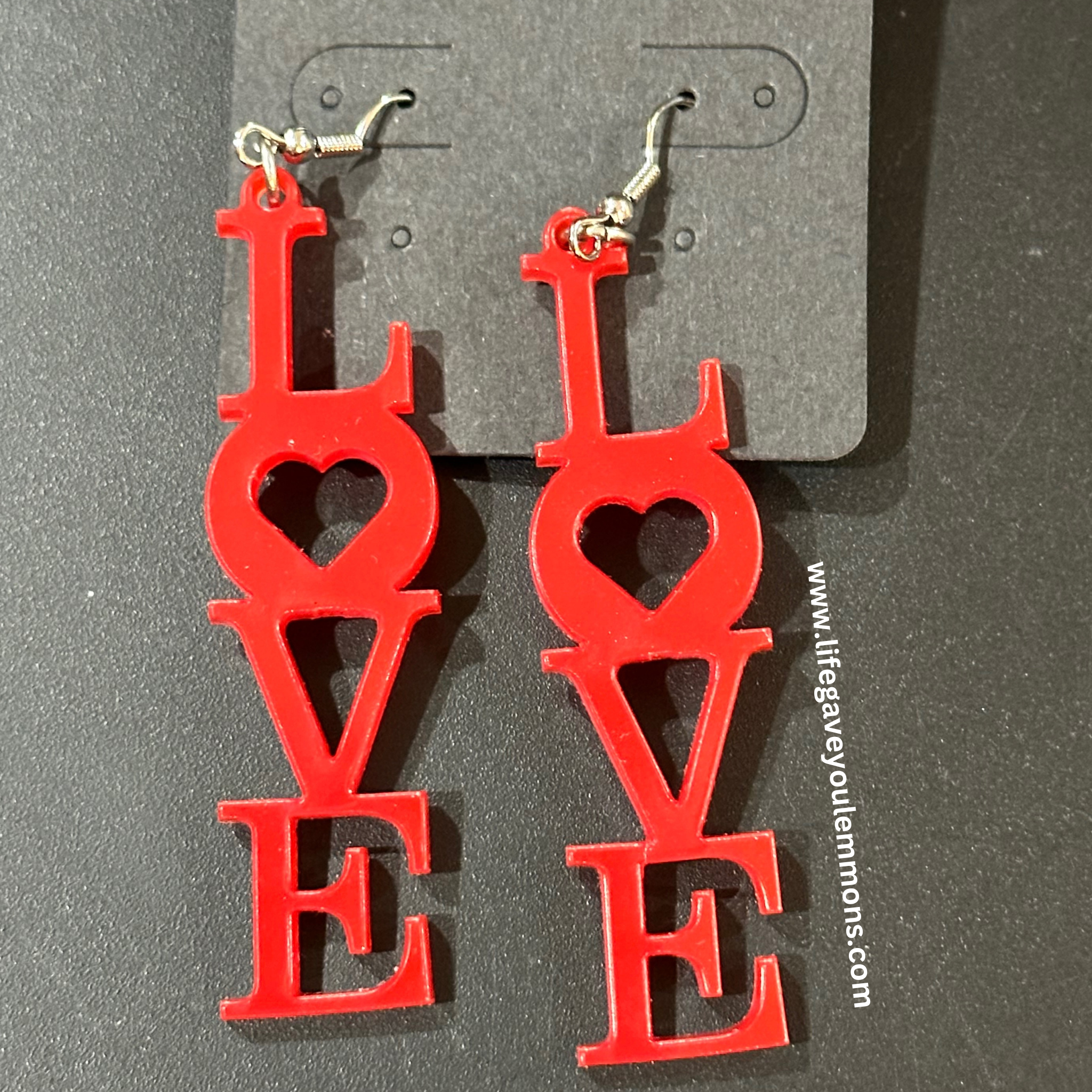 Earrings - Vertical Love