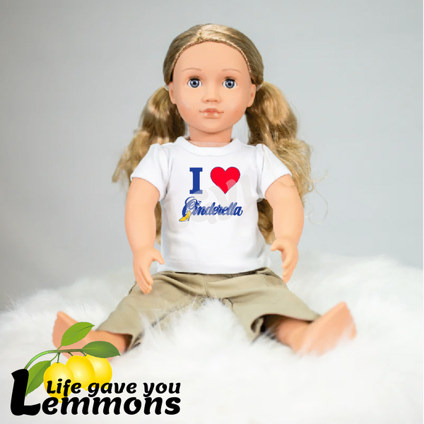 Doll Shirts - I <3 Cinderella