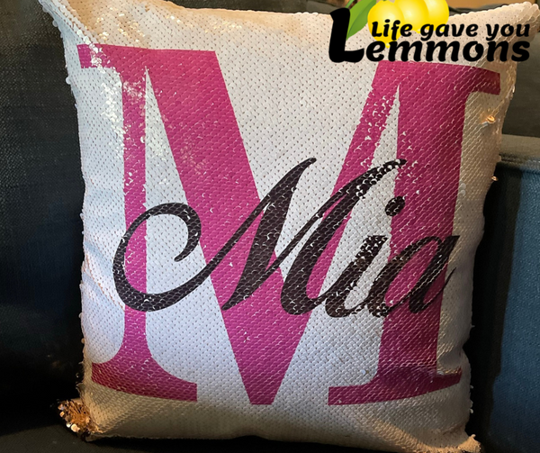 Sequin Pillow - Custom Design