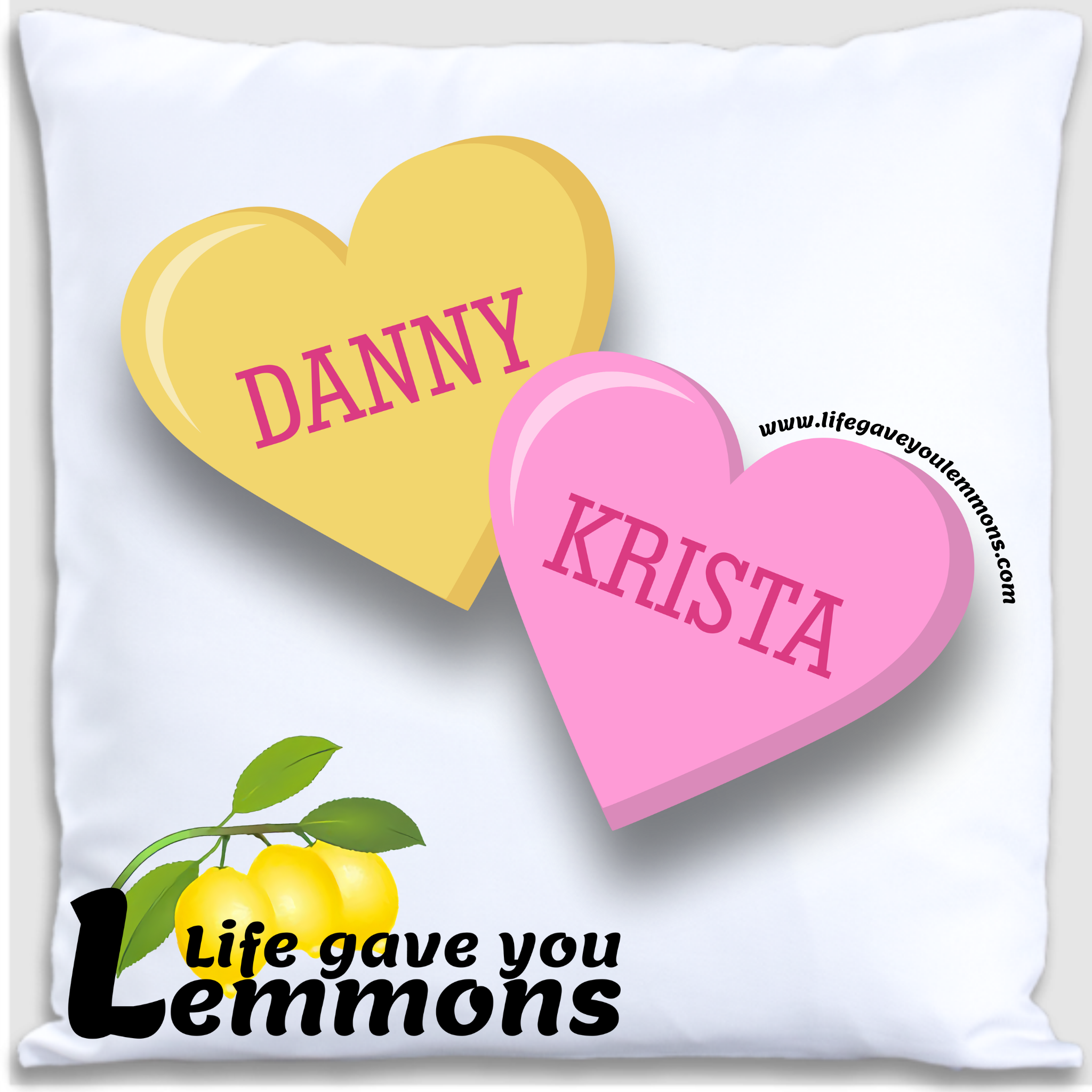 Pillow - Personalized Convo Hearts