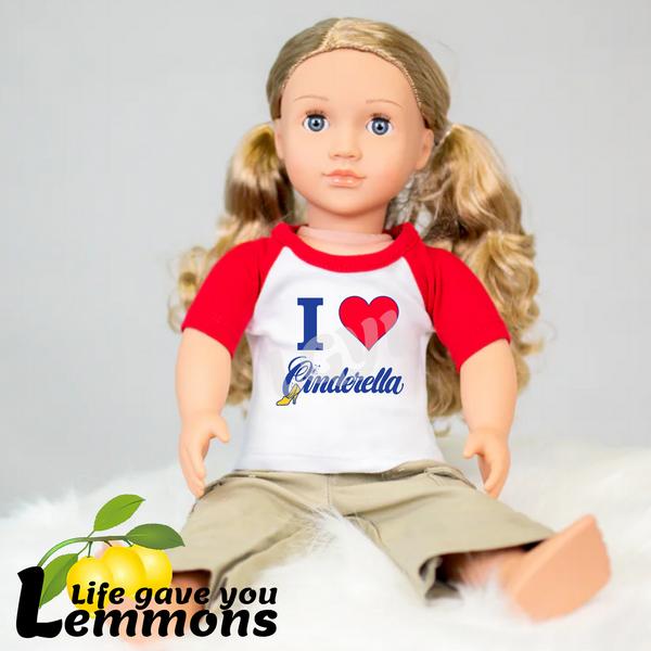 Doll Shirts - I <3 Cinderella