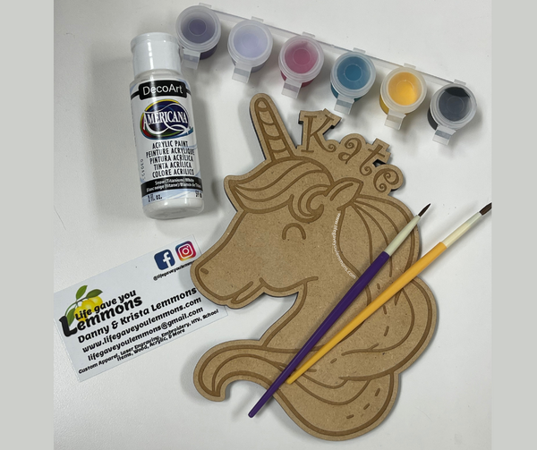 Paint It Wood Decor - Unicorn