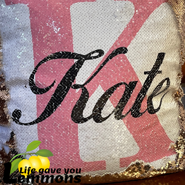 Sequin Pillow - Custom Design