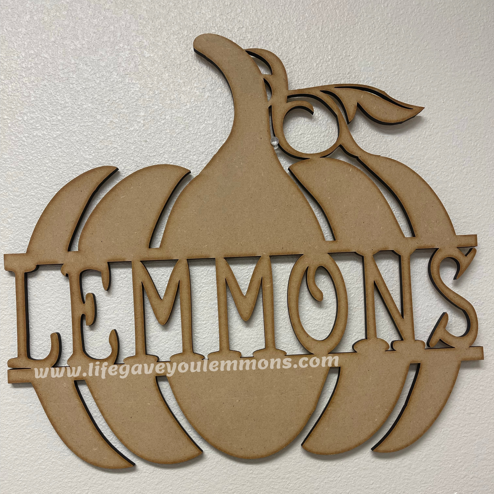 Pumpkins Last Name Decor