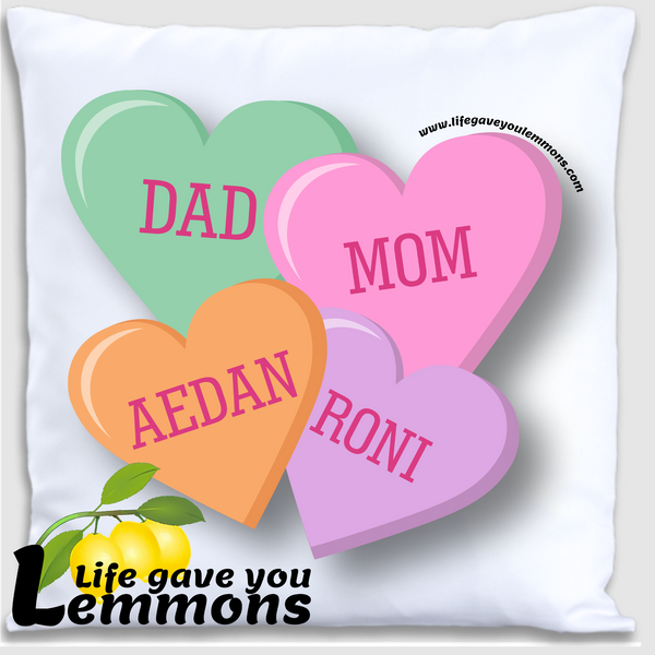 Pillow - Personalized Convo Hearts