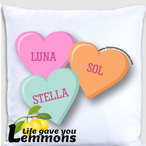 Pillow - Personalized Convo Hearts