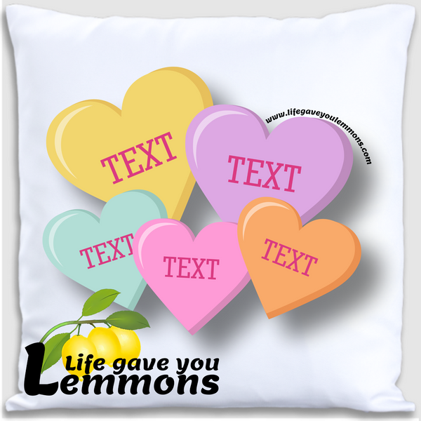 Pillow - Personalized Convo Hearts