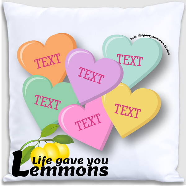 Pillow - Personalized Convo Hearts