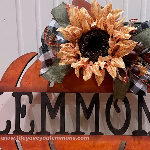 Pumpkins Last Name Decor