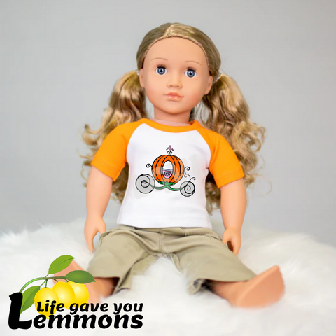 Doll Shirt - Pumpkin Carriage