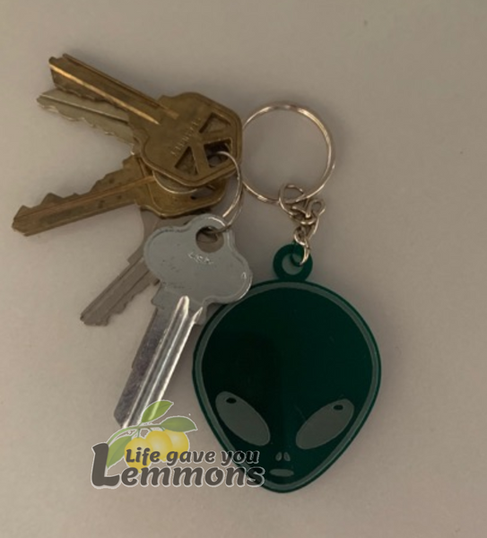 Keychain - Green Alien